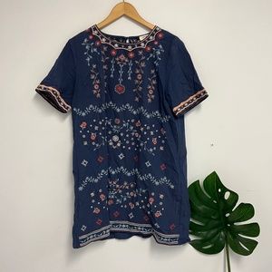 umgee embroidered tunic dress